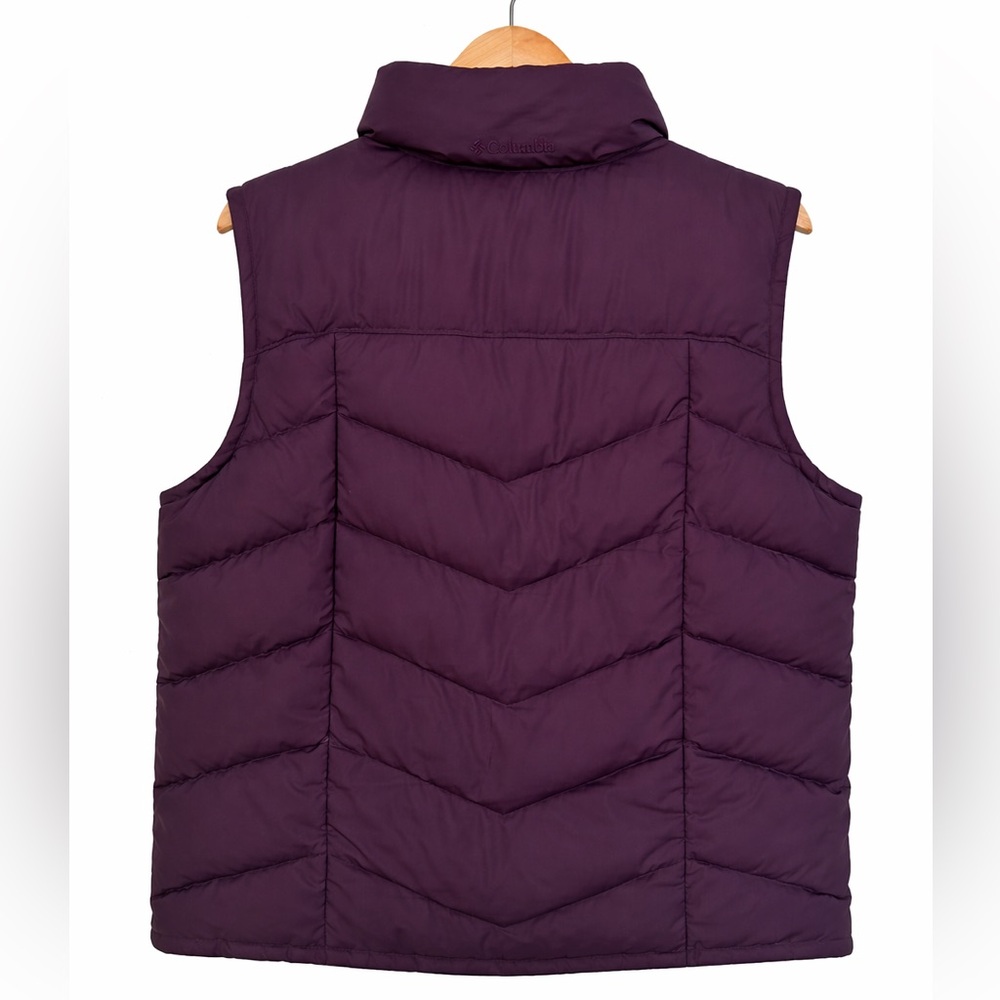 Columbia Reversible Down Puffer Vest Women’s XL Purple Lavender Outdoor Winter - Picture 5 of 6